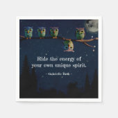 Owl ist anders als ein einzigartiges Angebot Serviette (Vorderseite)