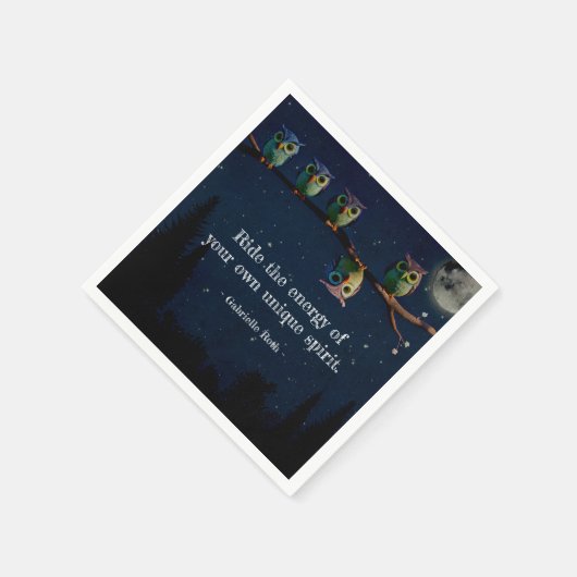 Owl ist anders als ein einzigartiges Angebot Serviette (Ecke)