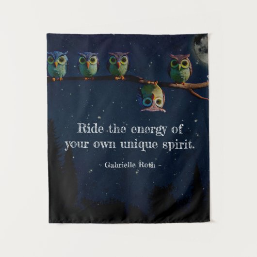 Owl ist anders als ein einzigartiges Angebot Wandteppich (Vorderseite)