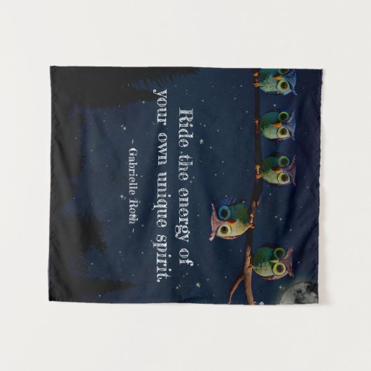 Owl ist anders als ein einzigartiges Angebot Wandteppich (Vorderseite (Horizontal))