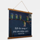 Owl ist anders als ein einzigartiges Angebot Wandteppich Mit Holzrahmen (Gewinkelt)