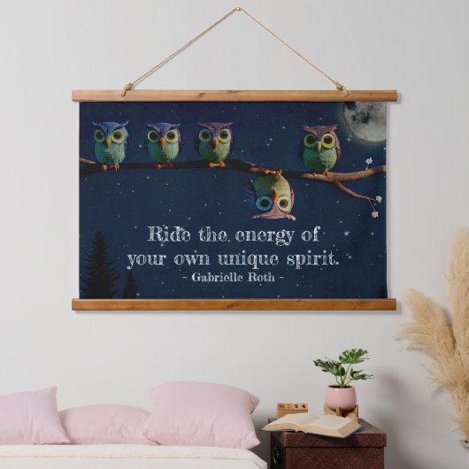 Owl ist anders als ein einzigartiges Angebot Wandteppich Mit Holzrahmen (Schlafzimmer)