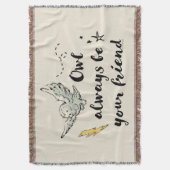 Owl ist immer dein Freund Decke (Vorderseite Vertikal)