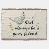 Owl ist immer dein Freund Decke (Vorderseite)