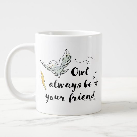 Owl ist immer dein Freund Jumbo-Tasse (Links)