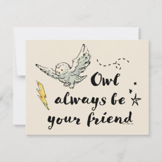 Owl ist immer dein Freund Mitteilungskarte