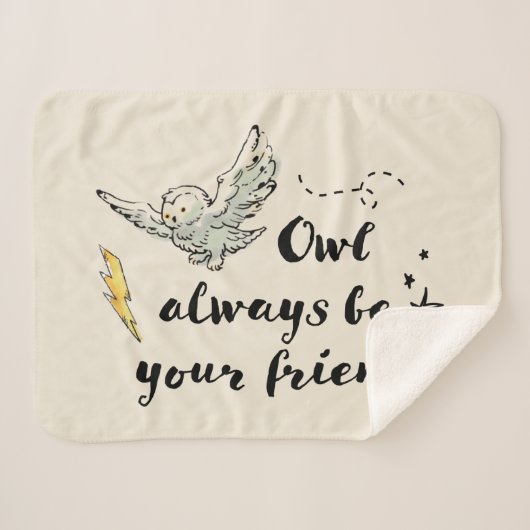 Owl ist immer dein Freund Sherpadecke (Vorderseite (Horizontal))