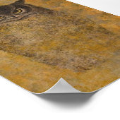 Owl Japanisch Fine Art Poster (Ecke)