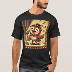 Owl Jolson – Vintage Jazz Singende Eule T-Shirt