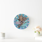 Owl Journey Runde Wanduhr (Zuhause)