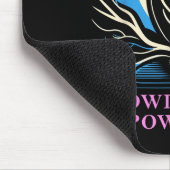 Owl - Knowledge Is Wer - Wisdom Owl Design Mousepad (Ecke)