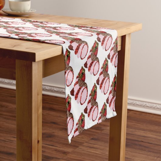 Owl Kurz Table Runner Kurzer Tischläufer (Beispiel)