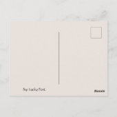 Owl Lächelnd Postkarte (Rückseite)