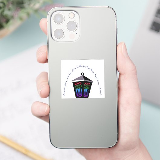 Owl Lantern Sticker (Telefon)