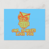 Owl Liebe dich immer! Postkarte (Vorderseite)