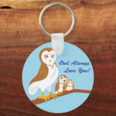 Owl Liebe dich immer! Schlüsselanhänger (Vorderseite)