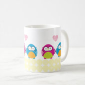 OWL LIEBE:: helles Mädchen + Junge Kaffeetasse (VorderseiteRechts)