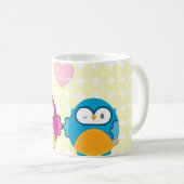 OWL LIEBE:: helles Mädchen + Junge Kaffeetasse (VorderseiteRechts)