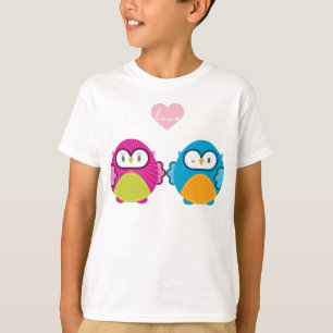 OWL LIEBE:: helles Mädchen + Junge T-Shirt