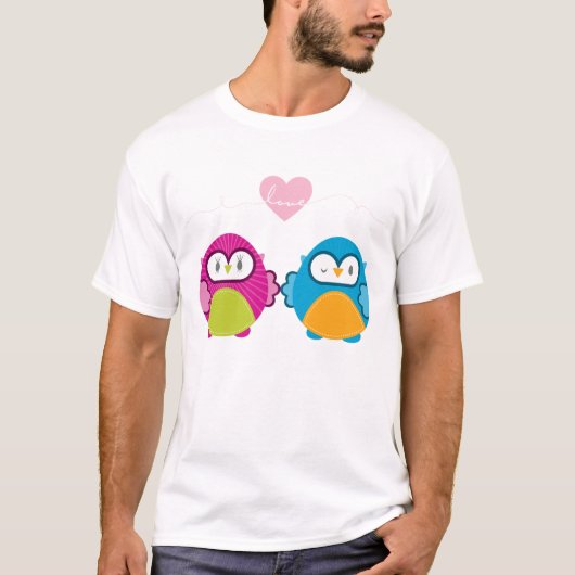 OWL LIEBE:: helles Mädchen + Junge T-Shirt (Vorderseite)