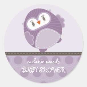 OWL LIEBE: Tanzuhu 1 Runder Aufkleber