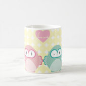 OWL LIEBE: Weichtes Mädchen + Junge Kaffeetasse (Mittel)