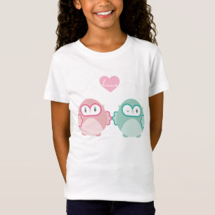 OWL LIEBE: Weichtes Mädchen + Junge T-Shirt