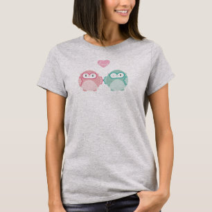 OWL LIEBE: Weichtes Mädchen + Junge T-Shirt