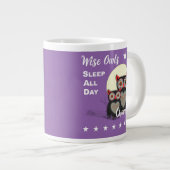 Owl Liebhaber Super Niedlich Funny Personalisiert Jumbo-Tasse (Vorderseite Rechts)