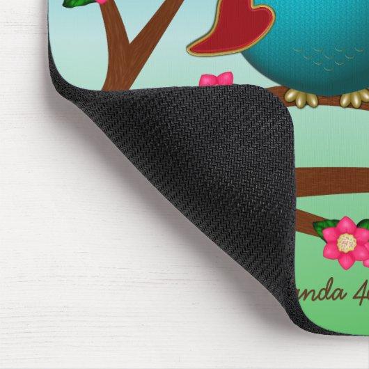 Owl liebt Ihr Computer-Mousepad Mousepad (Ecke)