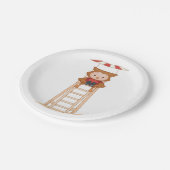 Owl Lifeguard Pappteller (Schrägansicht)