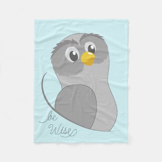Owl-like Fleece Blanket (Vorderseite)