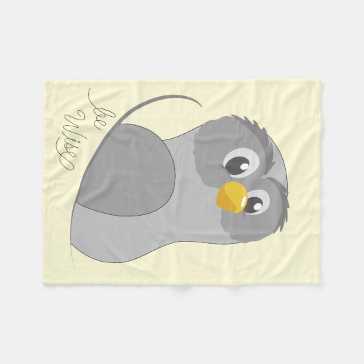 Owl-like Fleece Blanket (Vorderseite (Horizontal))