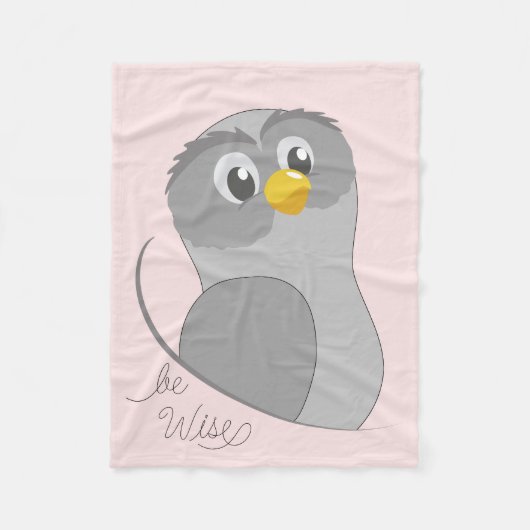 Owl-like Fleece Blanket (Vorderseite)