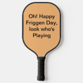 Owl Look wer spielt Pickleball Schläger (Rückseite)
