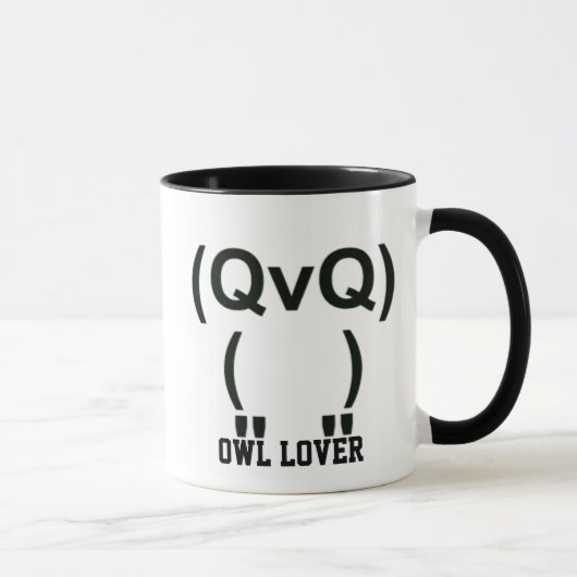 Owl Lover Computersymbol Tasse (Rechts)