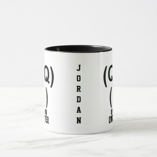 Owl Lover Computersymbol Tasse (Zentrum)