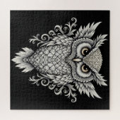 Owl Mandala Puzzle - Detaillierte Vogelkunst (Horizontal)