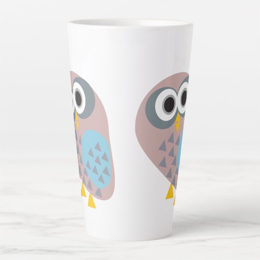 Owl mauve grau milchtasse (Vorderseite)