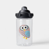 Owl mauve grau trinkflasche (Rückseite)