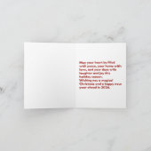 Owl Merry Christmas Karte (Innenseite)