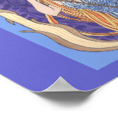 Owl Mit Augen Athena Poster (Ecke)