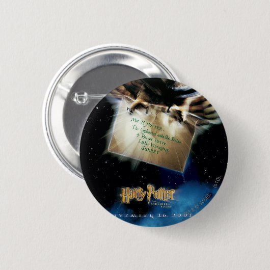 Owl mit Letter Movie Poster Button (Vorne & Hinten)