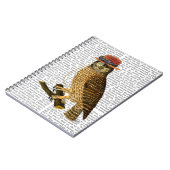 Owl mit Steampunk Style Bowler Hat Notizblock (Linke Seite)
