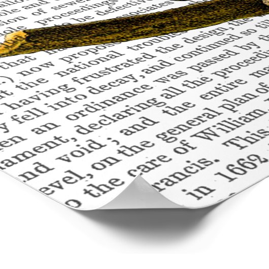 Owl mit Steampunk Style Bowler Hat Poster (Ecke)