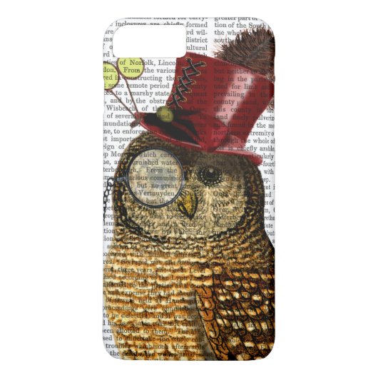 Owl mit Top Hat 3 Case-Mate iPhone Hülle (Rückseite)