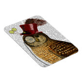 Owl mit Top Hat 3 Magnet (Rechte Seite)