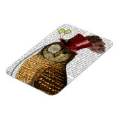 Owl mit Top Hat 3 Magnet (Linke Seite)