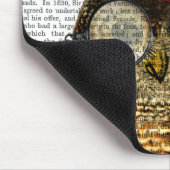 Owl mit Top Hat 3 Mousepad (Ecke)