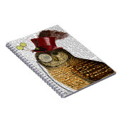 Owl mit Top Hat 3 Notizblock (Rechte Seite)